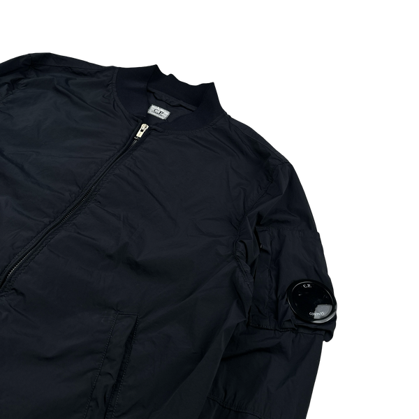 CP Company Black Nycra Lightweight Bomber Jacket - XL