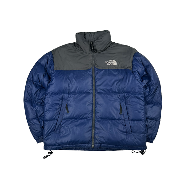 North Face 700 Down Filled Blue & Grey Summit Series Puffer Jacket - Large
