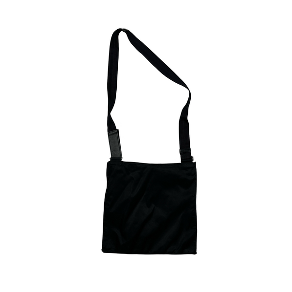 Prada Black Nylon Emblem Side Bag