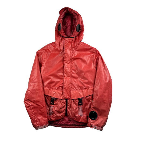 C.P. Company 赤 ジャケット フード付き C P COMPANY フード付きナイロンジャケット - メルカリ