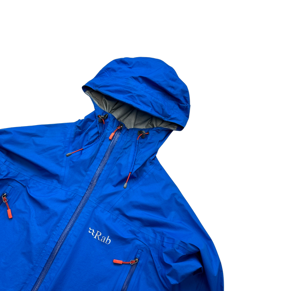 RAB Blue Zipped Waterproof Raincoat - Small