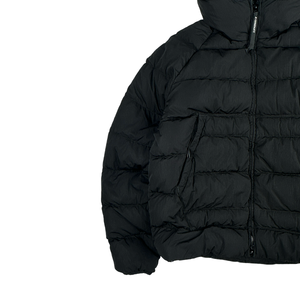 CP Company Black ECO CHROME-R Down Filled Puffer Jacket - Medium