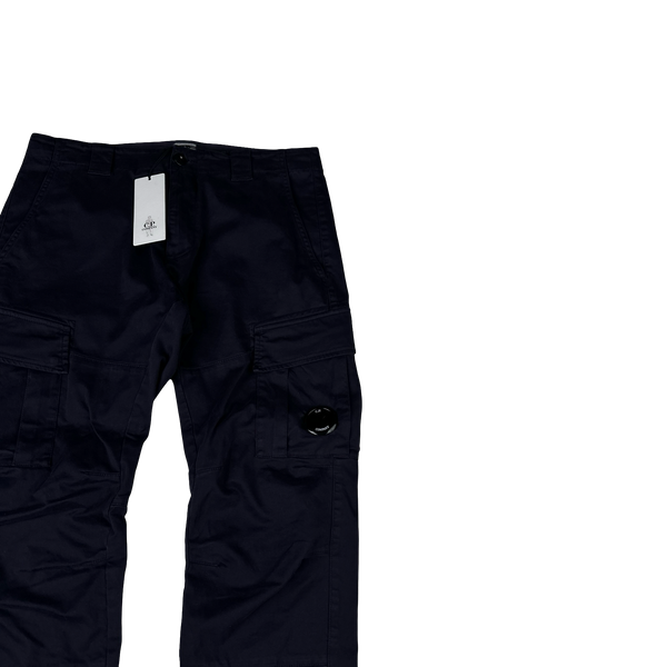CP Company Navy Loose Fit Lens Viewer Cargos - Medium