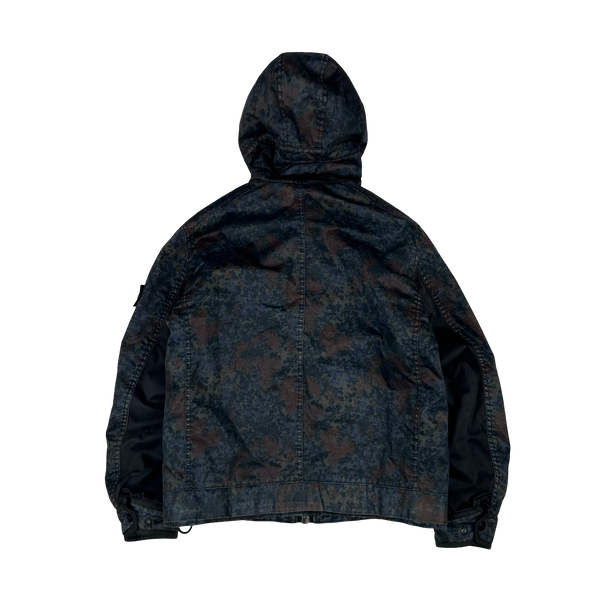 Stone Island Raso Gommato 2013 Camo Print OVD Jacket - Large