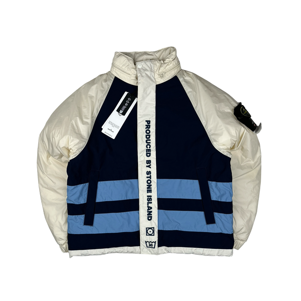 Stone Island x Supreme 2023 Tela Logo Reversible Down Puffer Jacket - Small