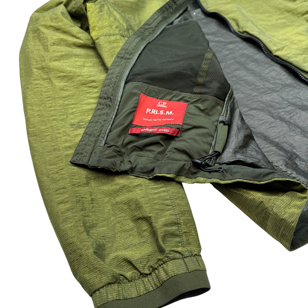 CP Company Green Prismatic Prism Hooded Jacket - Large