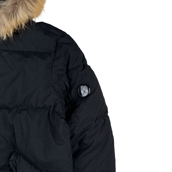 CP Company Navy Taylon P Fur Hooded Parka Jacket - XL