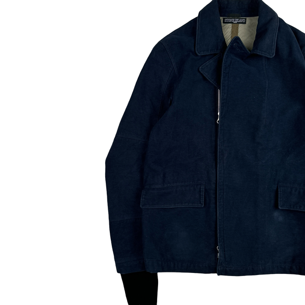 Stone Island 2012 Navy MoleSkin R Shadow Project Jacket - Large
