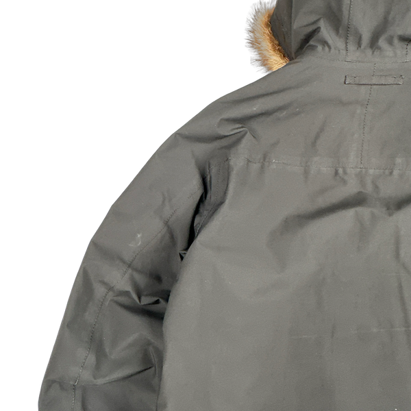 Prada Black Racoon Fur Hood Goretex Parka Jacket - Large