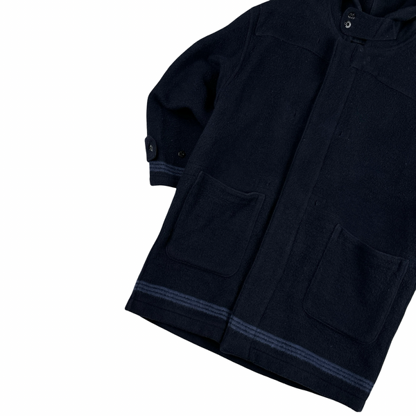 Stone Island Green Edge Vintage Wool Duffle Coat - Medium