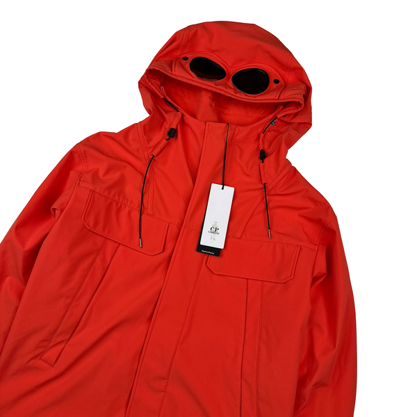 CP Company Corel Red Soft Shell R Hooded Jacket - Large