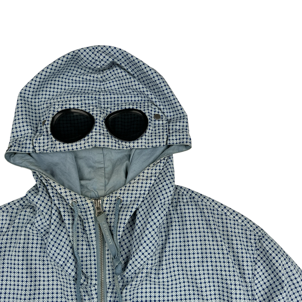 CP Company Blue Diamond Print Goggle Cotton Jacket - XL