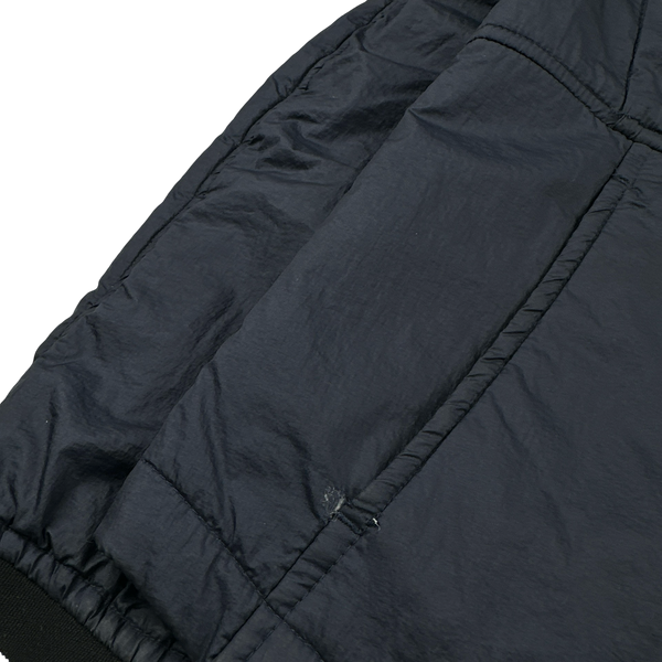 Stone Island Navy Nylon Padded Bomber Jacket - Medium