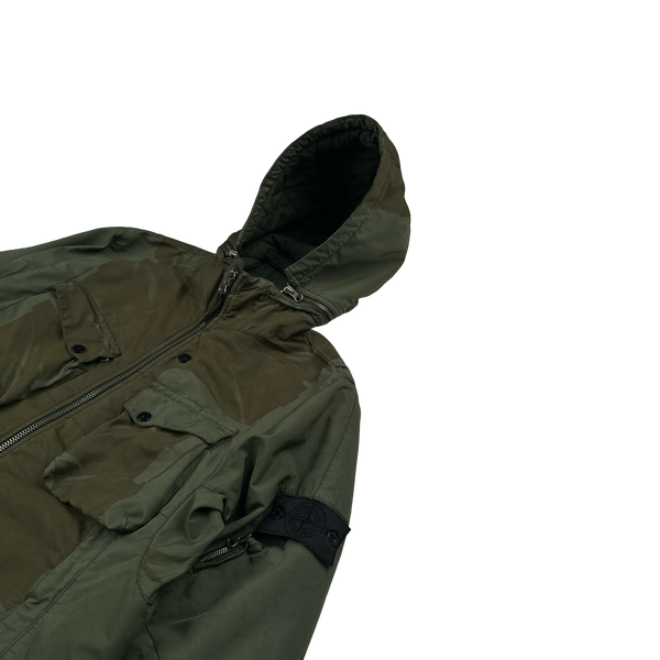 Stone Island 2017 David TC Shadow Project Khaki Graphic Print Jacket - Large