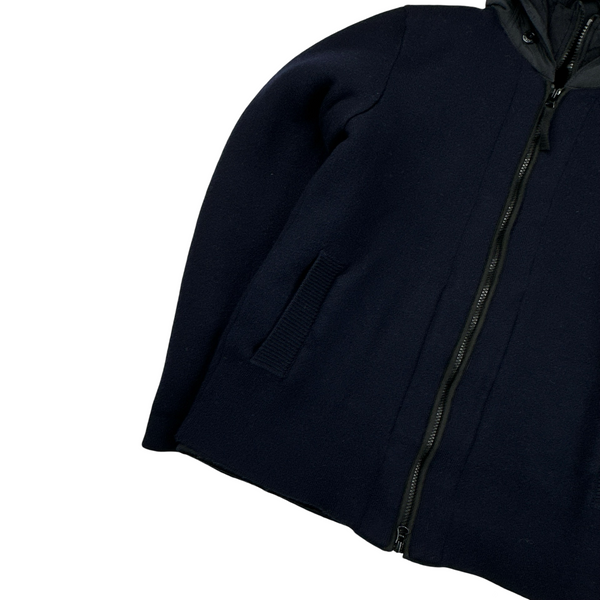 Stone Island 2011 Navy President Knit Heavyweight Jacket - Large