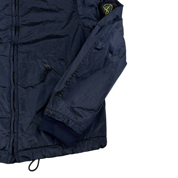 Stone Island 2007 Navy Nylon Metal Quilted Bomber Jacket - Medium