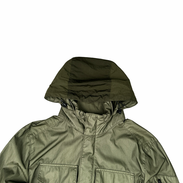 CP Company Dyed Bi Mesh Green Jacket -  Medium