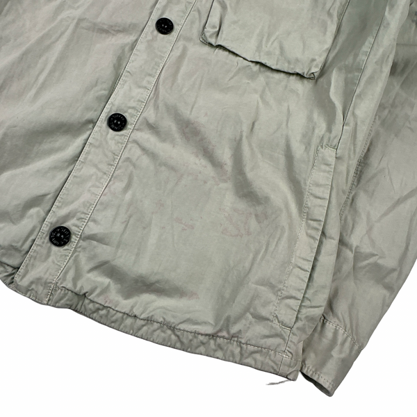 Stone Island 2018 Grey Hooded Overshirt - Large