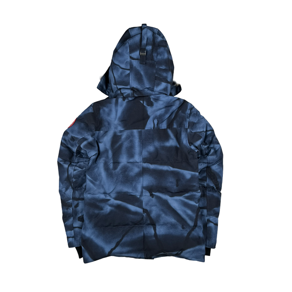 Canada Goose Blue Abstract Camo Wyndham Parka Jacket - XS