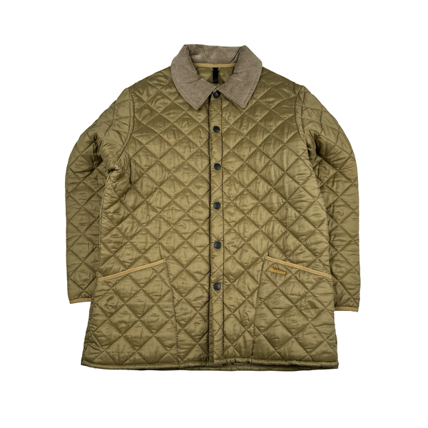 Barbour Beige Diamond Quilted Jacket - Large