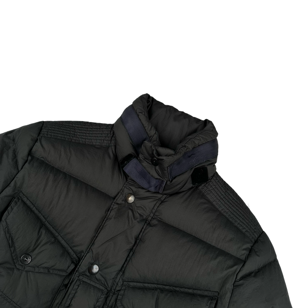 Stone Island 2009 Grey Opaque Nylon Tela Down Puffer - Medium