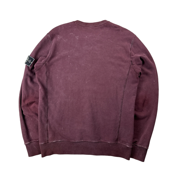 Stone Island 2018 Purple Frost Crewneck Sweatshirt - Large