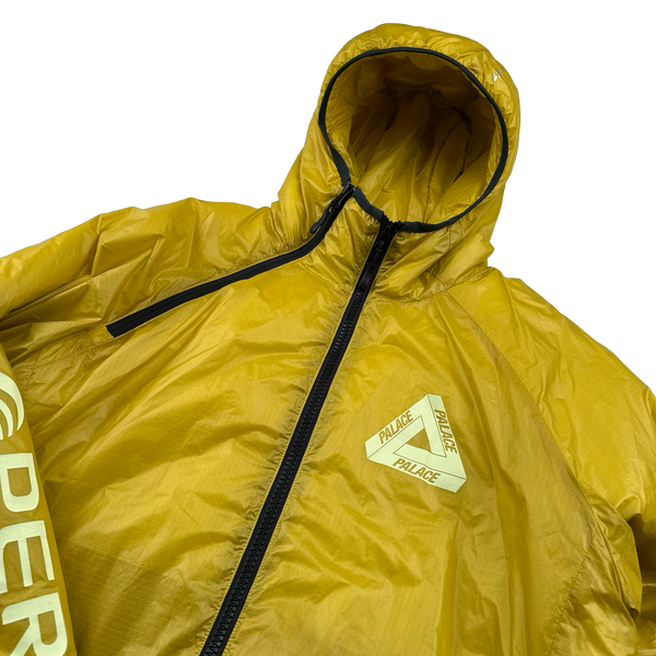 Palace Yellow Spellout Pertex Quantum Jacket - Medium
