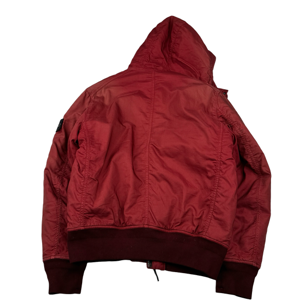 Stone Island 2013 Red Light Thermo Cotton Quilted Jacket - Large