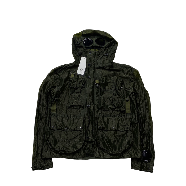 P Company Dark Green 500 Miglia La Mille Kan D Jacket - Large