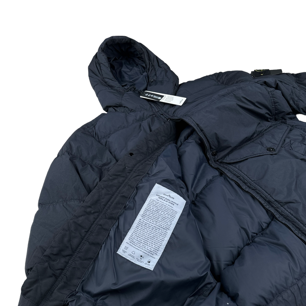 Stone Island 2024 Navy Crinkle R-NY Down Puffer Jacket - XL