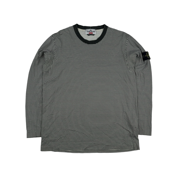 Stone Island x Supreme 2015 Striped Longsleeve T-Shirt - Medium