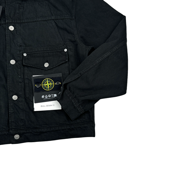 Stone Island x Supreme 2023 Black Bull Denim TC Jacket - Medium