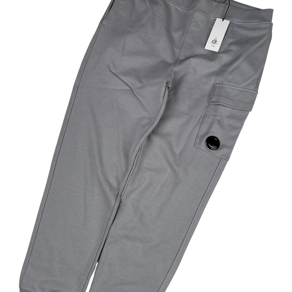 CP Company Stone Grey Cotton Lens Viewer Joggers - 3XL