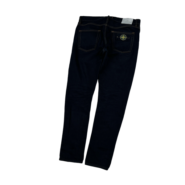 Stone Island 2015 RE-T Dark Blue Contrast Stitch Denim Jeans - 30"