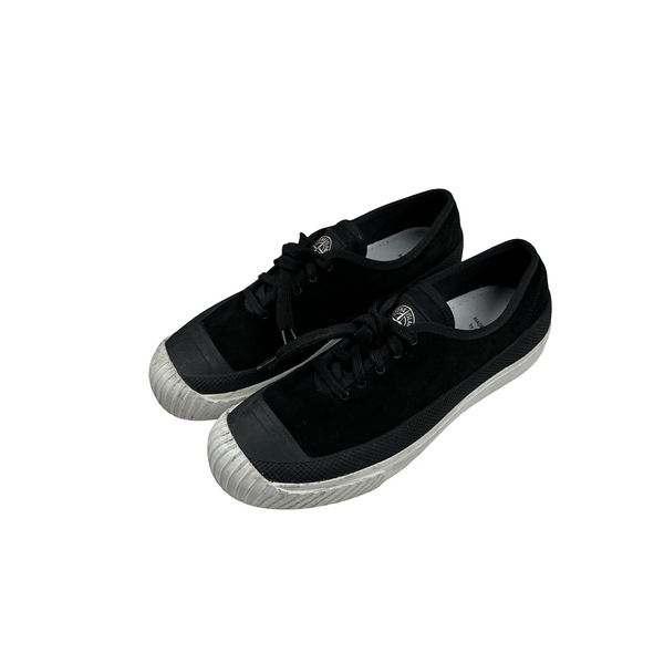Stone Island x Diemme Black Leather Trainers - UK 10.5