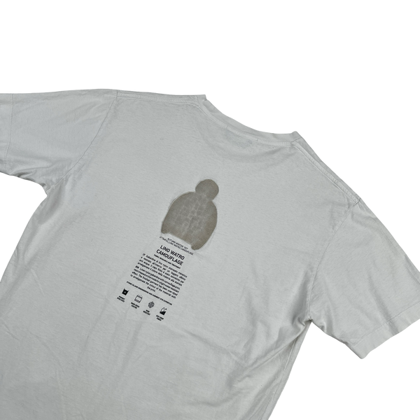 Stone Island 2023 White Archivio Lino Watro Printed T-Shirt - Large