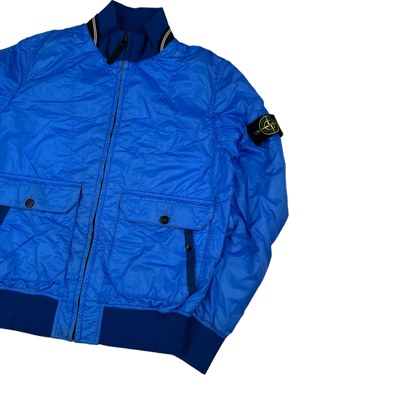 Stone Island 2009 Blue Tyveck Mesh Lined Jacket - Medium