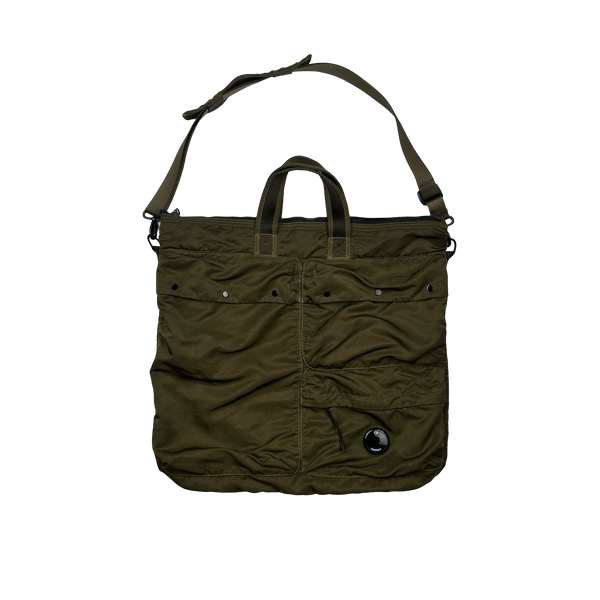 CP Company Khaki Nylon Satchel Tote Bag
