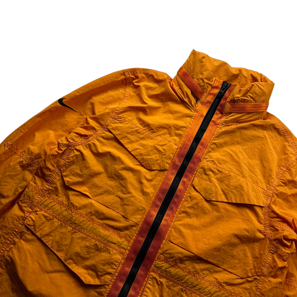 Nike Orange Pro Tech Multipocketed Field Jacket - Small