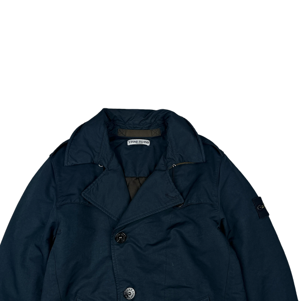 Stone Island 2011 David OVD Quilted Trench Coat - Small