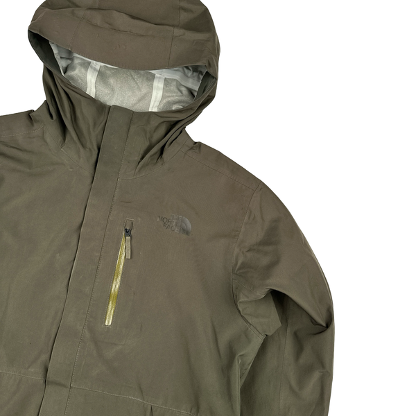 North Face Khaki Futurelight Lightweight Rain Jacket - Small