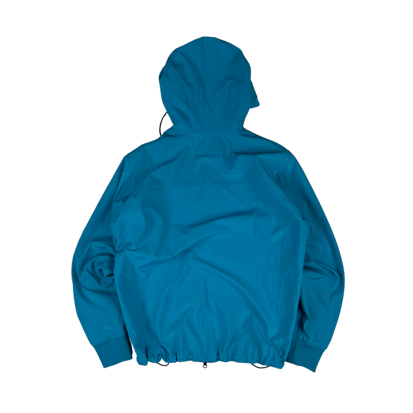 CP Company Blue Soft Shell R Goggle Hooded Zipped Jacket - XXL