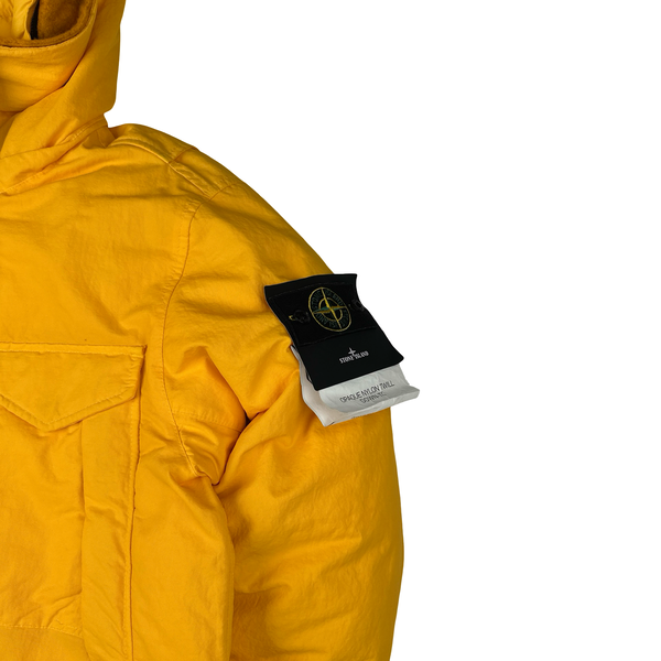Stone Island 2022 Yellow Opaque Nylon Twill Down TC Puffer - Small