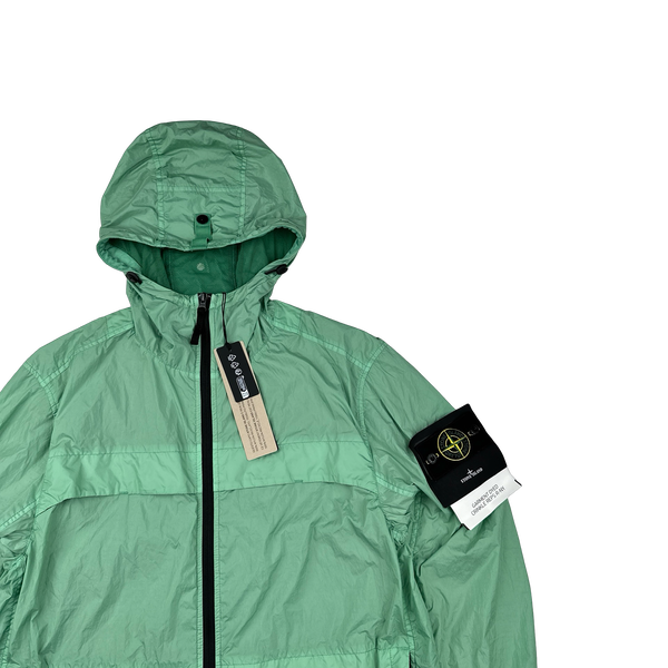 Stone Island 2024 Green Crinkle Reps R-NY Jacket - Medium