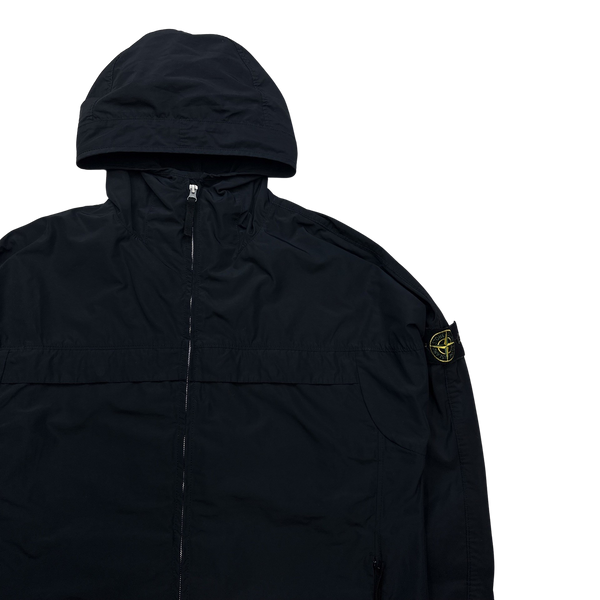 Stone Island 2020 Micro Reps Black Rain Jacket - Medium