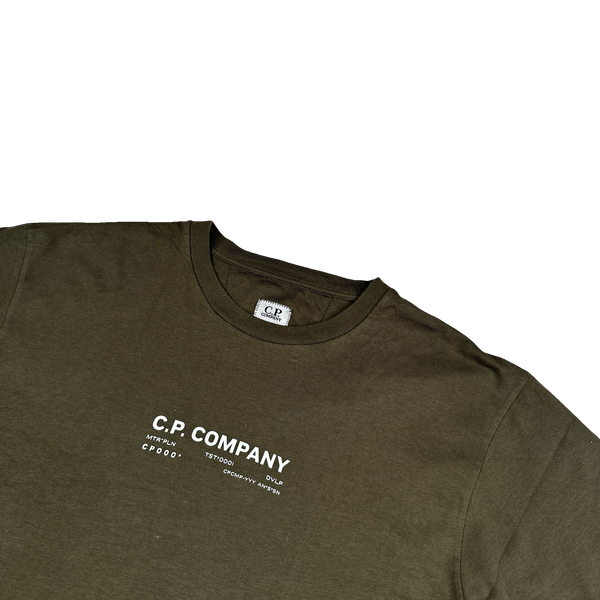 CP Company Metropolis Khaki Graphic T Shirt - XL