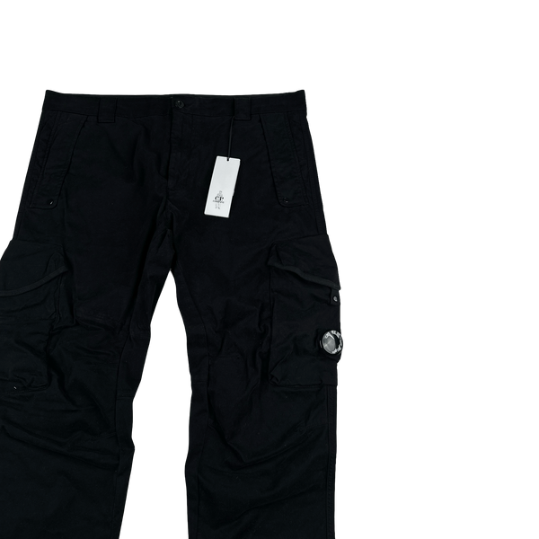 CP Company Black Ergonomic Fit Cargo Trousers - XXL