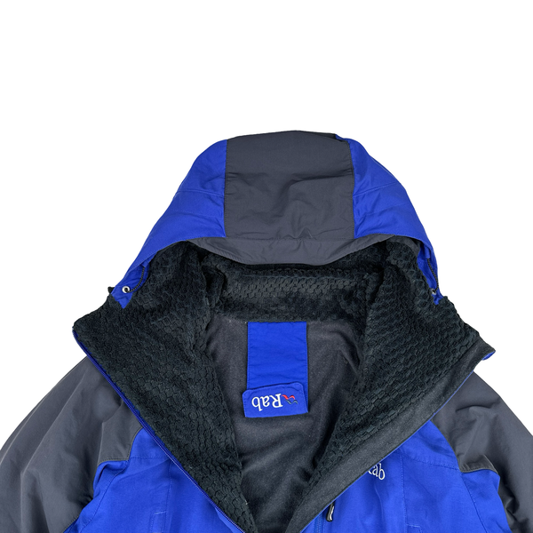 RAB Blue Pertex Vapour-Rise Waterproof Rain Jacket - Medium