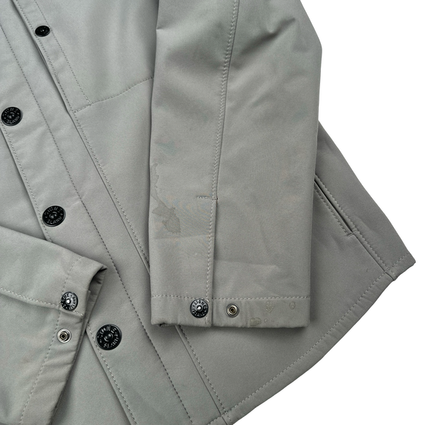 Stone Island 2012 Grey Fleece Lined Soft Shell Jacket - Large