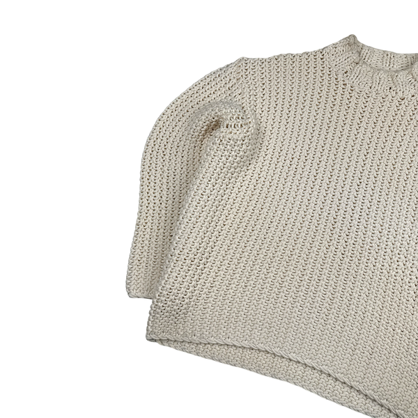 Stone Island 2025 UV-REACTIVE Heavyweight Yarn Knit White/Pink Jumper - XL